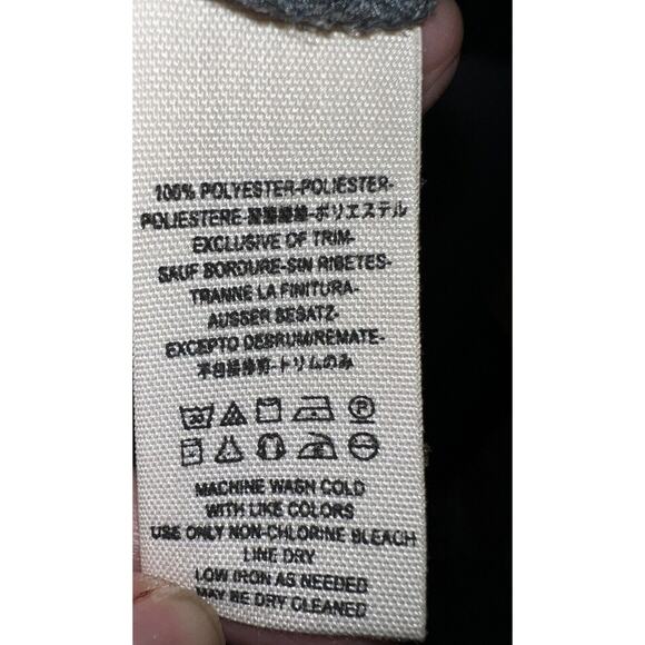 Free People Blouse Size L Dark Gray Peasant Floral Cowl Neck High-Low Hem Shirt - Picture 5 of 16